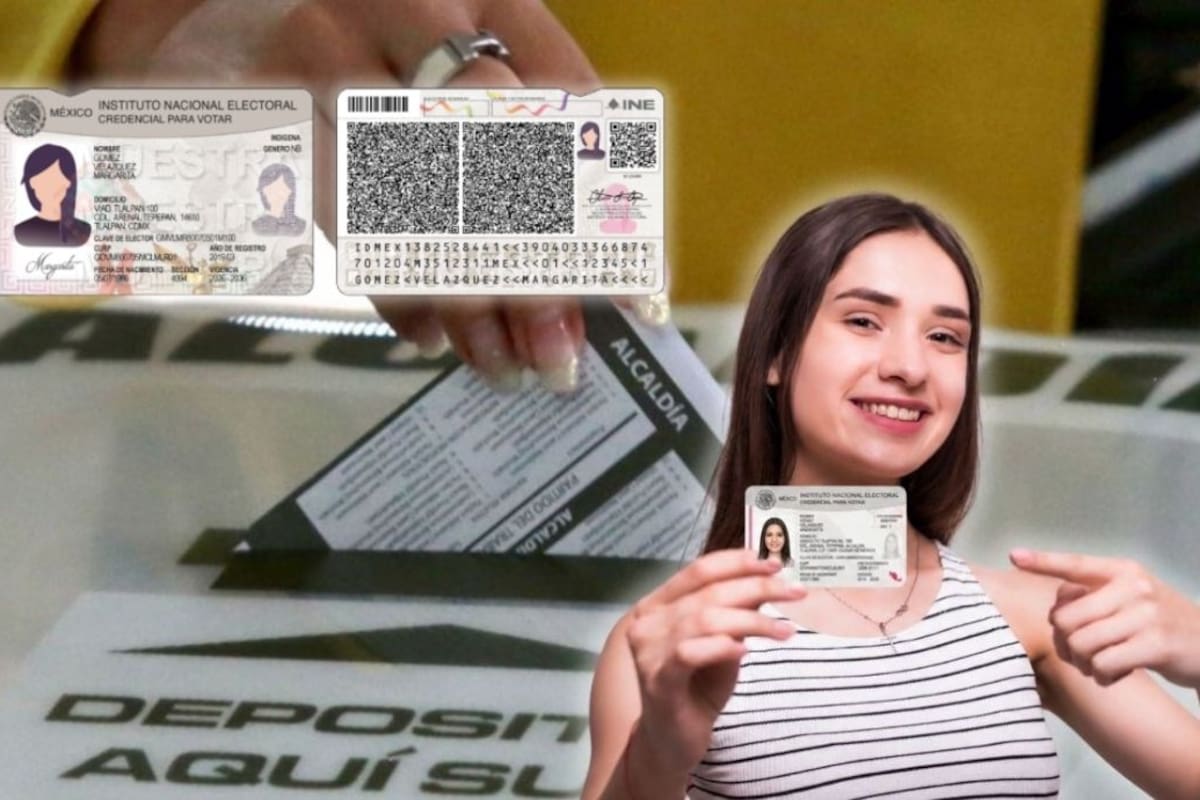 El INE inició la producción del nuevo modelo de la credencial para votar con impresión arcoíris y funciones táctiles para personas con discapacidad visual