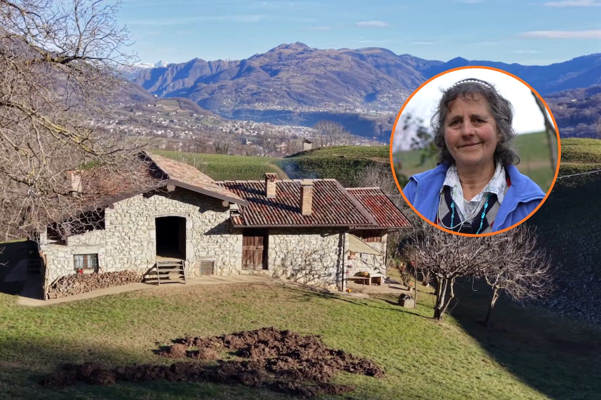 Una mujer jubilada vive aislada a casi 3 mil metros de altura en las montañas de Italia, sin teléfono ni televisión y usando hasta 16 mantas para dormir durante las noches más frías