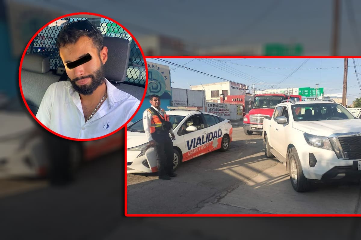 Conductor ebrio amenaza con pistola a policía de tránsito tras ser detenido por pasarse un semáforo en rojo en Torreón