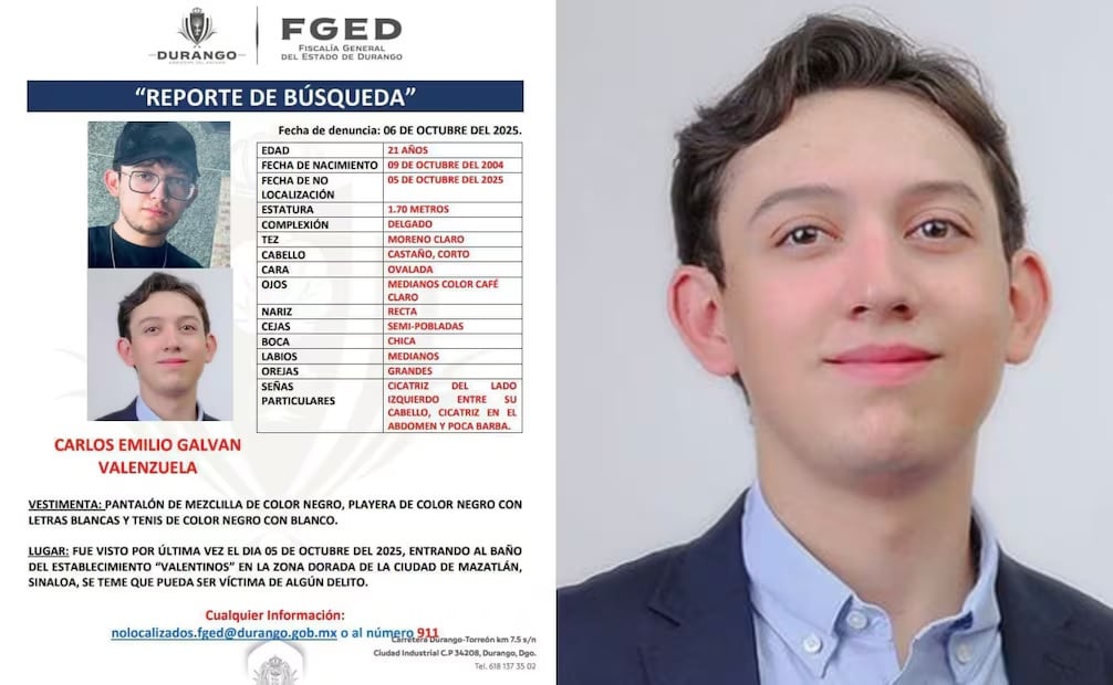 Brenda Valenzuela, madre del joven desaparecido, pidió que las autoridades agoten las líneas de investigación y esclarezcan qué ocurrió con su hijo. | FGED