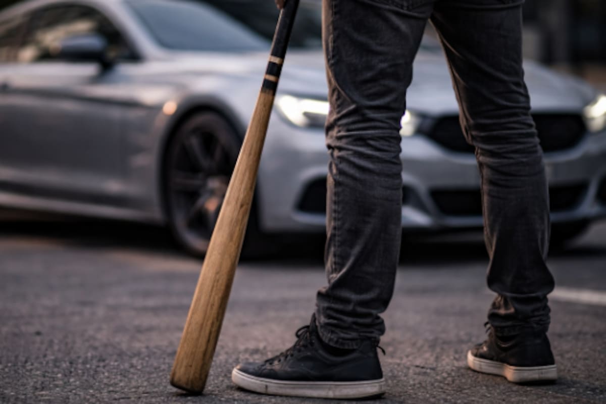 Tras golpear con bate de béisbol a dos hombres y luego arrollarlos con su auto, hombre es detenido por doble homicidio