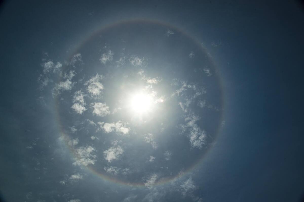 VIDEO: Halo solar embellece cielos de Ciudad Juárez