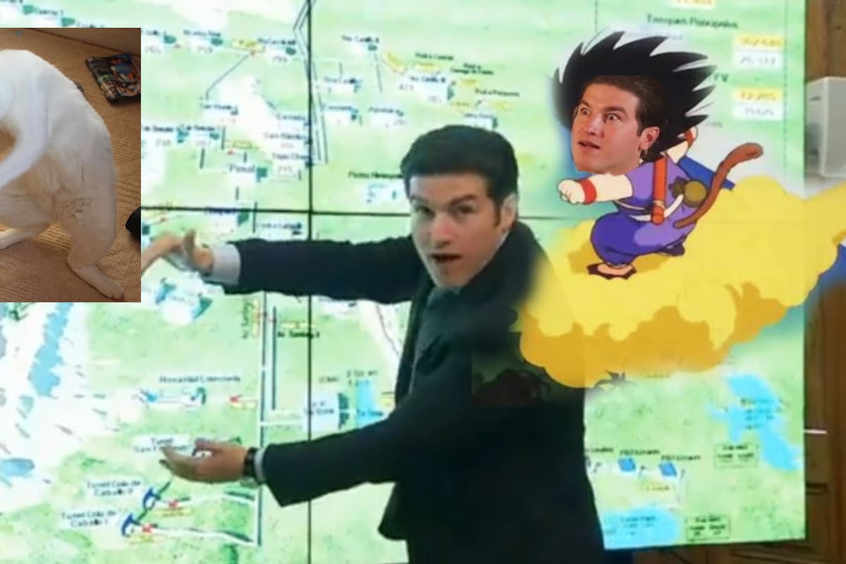 A Samuel García le llueven burlas y memes por bombardeo de nubes en Nuevo León; lo comparan con Javi Noble