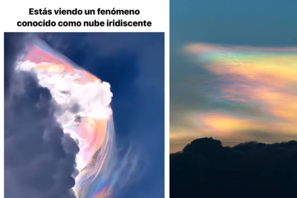 Asombroso video captura el fenómeno conocido como nube iridiscente