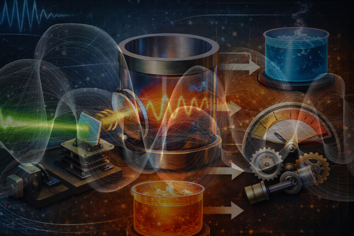 Científicos crearon un motor sin calor impulsado por luz “exprimida” que puede producir trabajo mecánico, desafiando por completo la termodinámica clásica