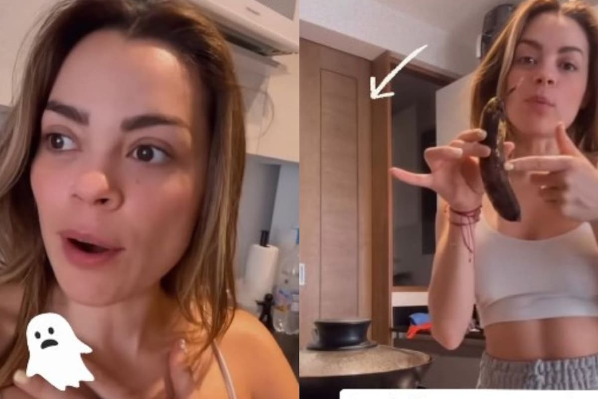 Gaby Ramírez capta presunta actividad paranormal mientras grababa en su cocina