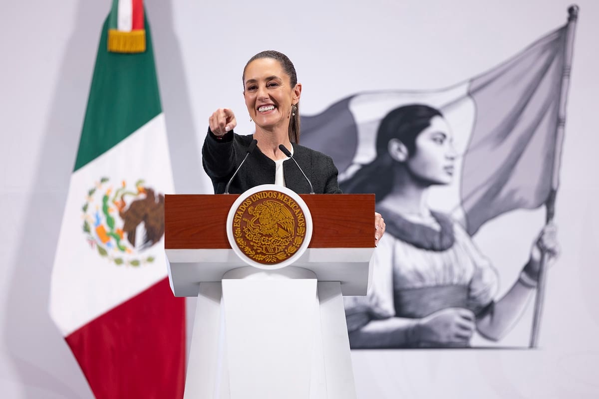 La presidenta Claudia Sheinbaum Pardo en su "Mañanera del Pueblo" del 6 de marzo del 2025. | Crédito: Presidencia