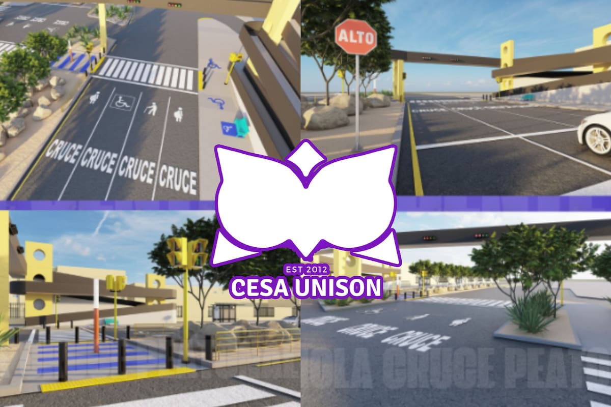 ¿Nuevo cruce en Unison? Consejo Estudiantil presenta propuesta para peatones con semáforos, botón de cruce, cámaras y más