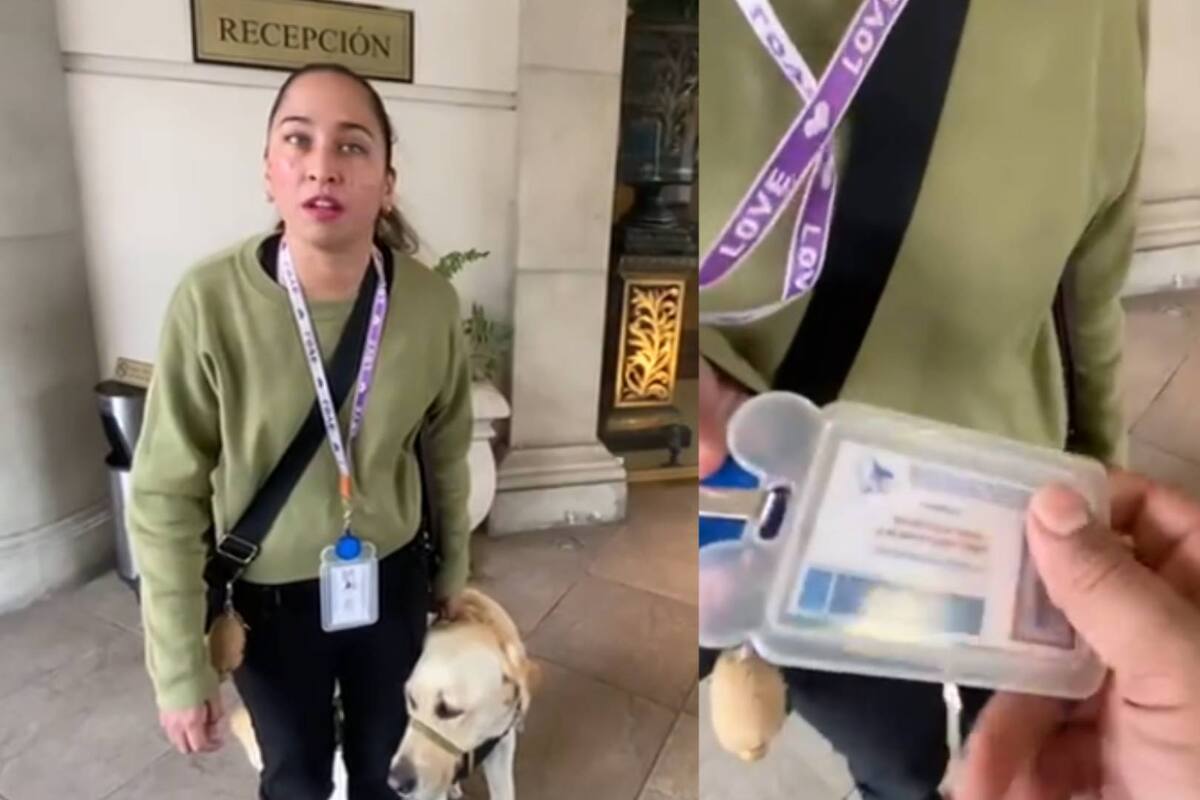 Redes apoyan a Sary y piden desacreditar al hotel que le impidió la entrada con su perro guía por tener discapacidad visual