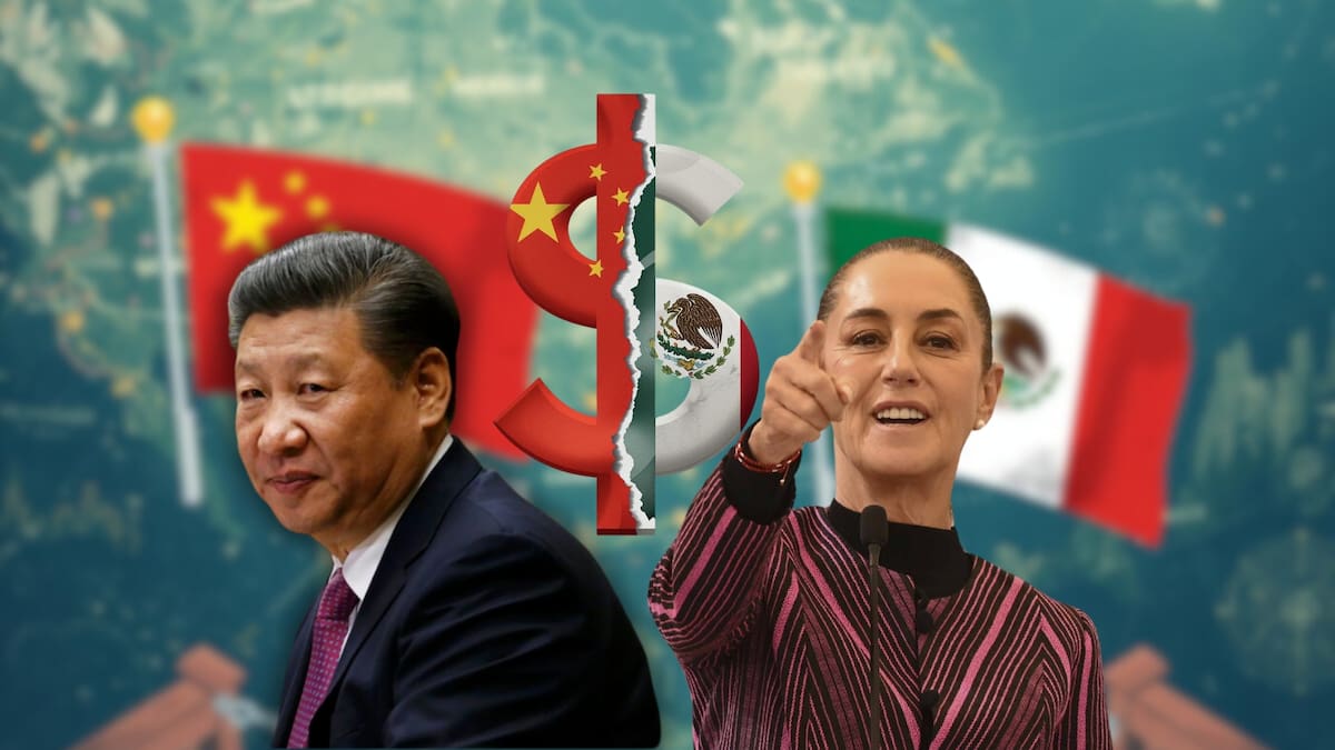 México y China entraron en un nuevo diferendo comercial tras la aprobación de la reforma a la Ley de los Impuestos Generales de Importación y Exportación. (Reuters/Presidencia/Canva)