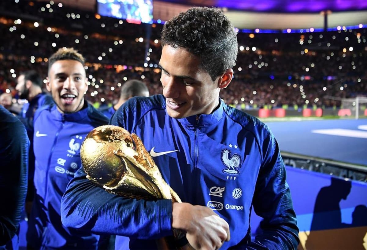 Raphael Varane, Copa del Mundo 2018. Foto: X/RaphaelVarane