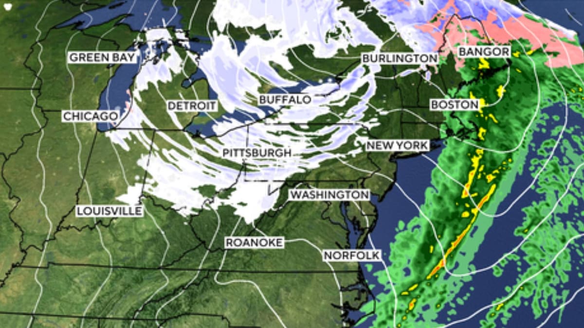 Una tormenta invernal podría cambiar a “ciclón bomba” en EEUU y estos serían los estados donde podría agravarse este fenómeno que detonaría en vientos muy fuertes, nevadas intensas y hasta lluvia helada