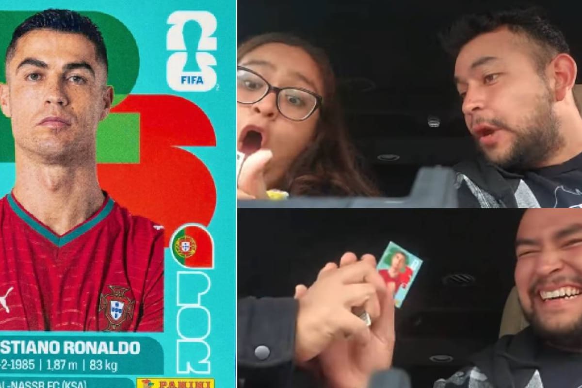 “Si me sale Ronaldo, ¿me propones matrimonio o qué?”: Apuesta con la estampa de Cristiano Ronaldo termina materializando el deseo de una mujer con su novio durante álbum del Mundial 2026