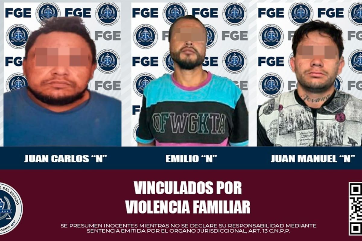 Prisión preventiva para tres sujetos por violencia familiar