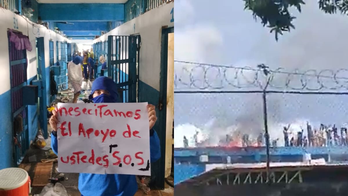 Reclusos toman una cárcel en Venezuela para denunciar torturas, exigir la destitución del director y pedir la intervención de las autoridades