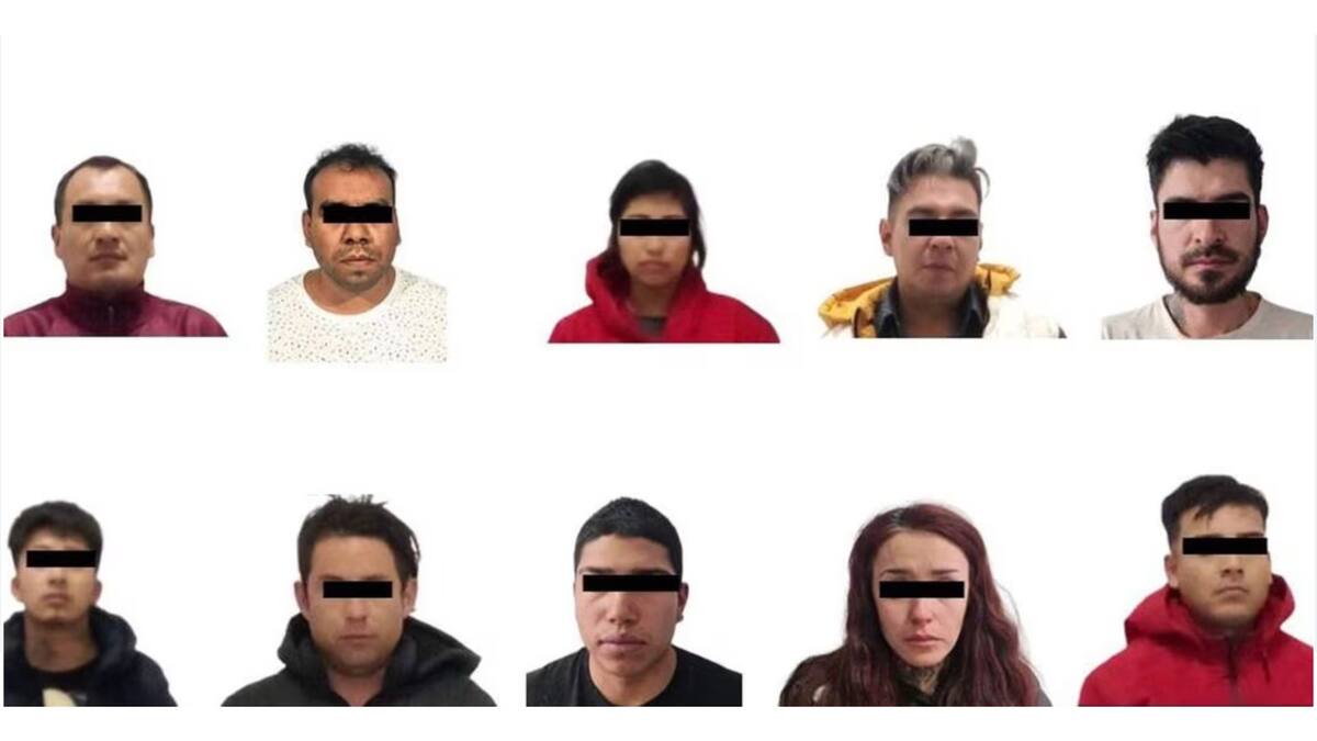 Entre los arrestados se encuentran dos mujeres y nueve hombres. FOTO: ESPECIAL