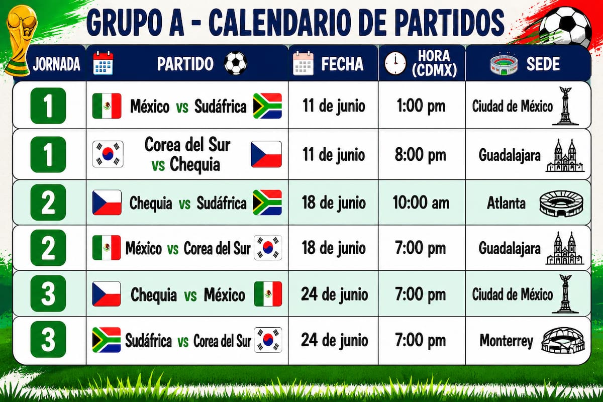 Calendario oficial de la FIFA.│Foto: Creada con Chatgpt
