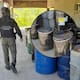 La FGR aseguró más de 55 mil litros y kilos de precursores químicos en un inmueble de Durango tras una denuncia de la Guardia Nacional