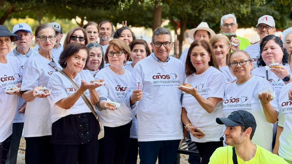 “Años en Movimiento” cumple más de un año con 700 clases gratuitas para adultos mayores en seis parques de Hermosillo
