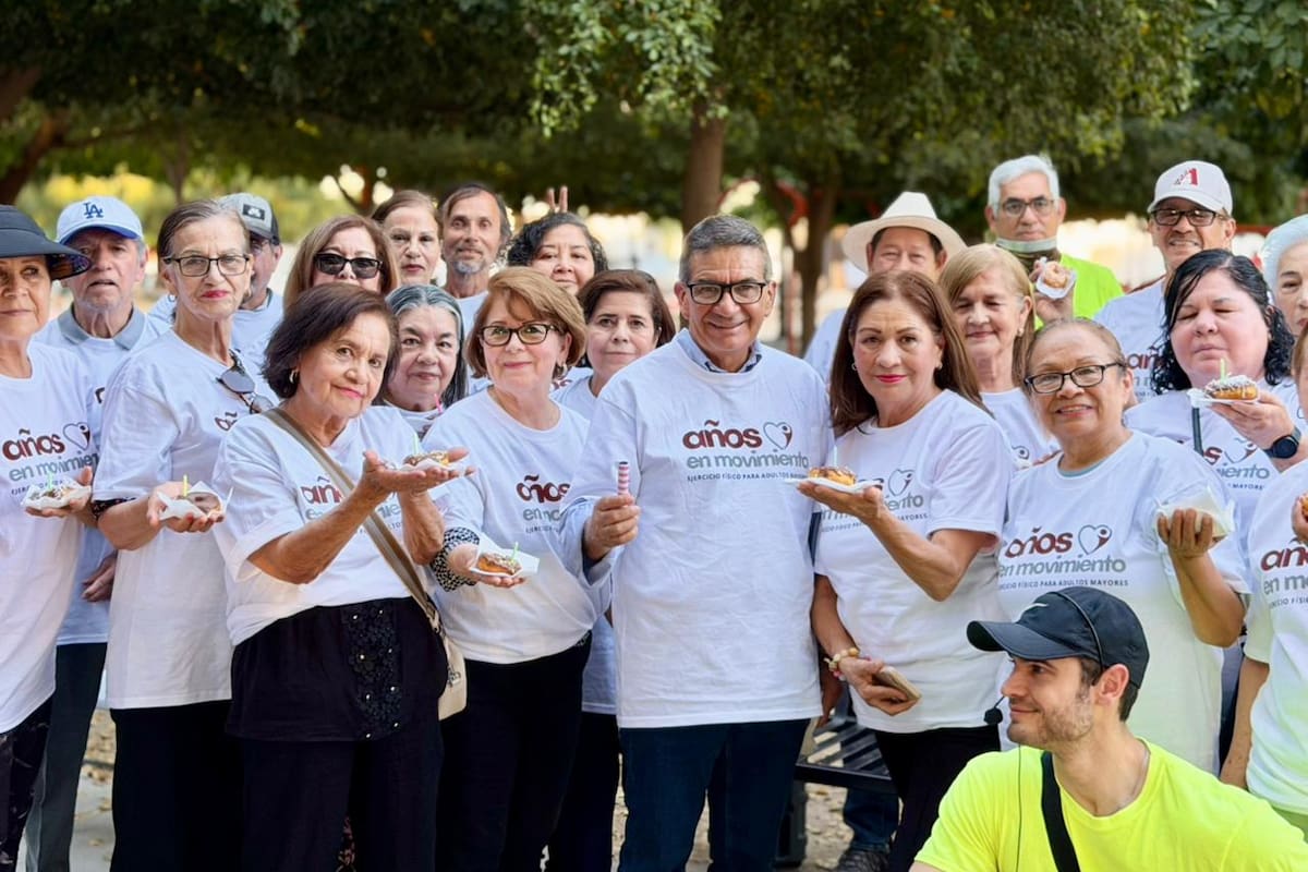 “Años en Movimiento” cumple más de un año con 700 clases gratuitas para adultos mayores en seis parques de Hermosillo