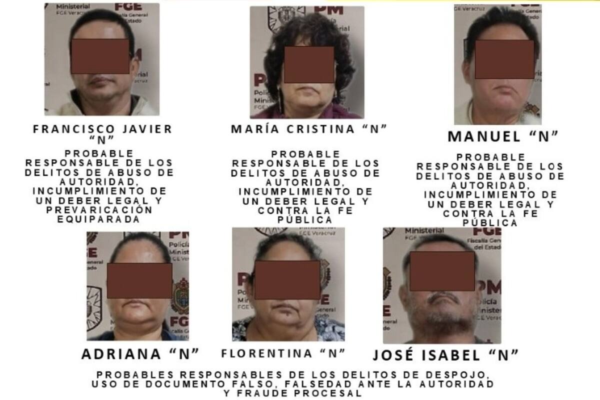 Detienen a juez jubilado por estafa y a cinco cómplices más en Veracruz