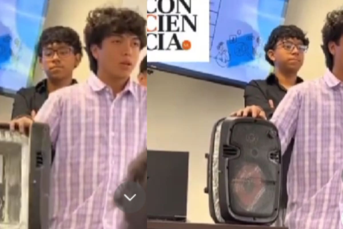Jovenes crean una bocina que también es hielera y se vuelven virales