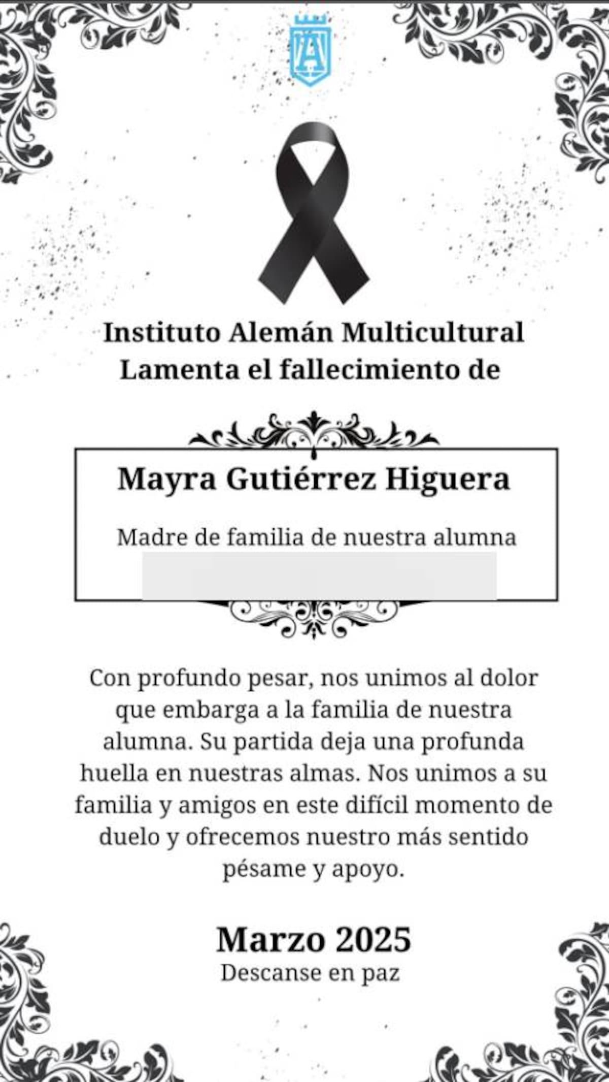 Mayra Gutiérrez Higuera trabajaba en el sector minero.