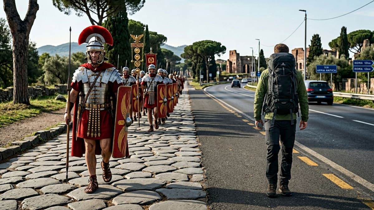 Los romanos construyeron 80,000 kilómetros de carreteras hace más de 2,000 años con un sistema de capas tan preciso que muchas siguen marcando el trazo de autopistas modernas en Europa porque ninguna civilización posterior logró superar su técnica de drenaje y pavimentación