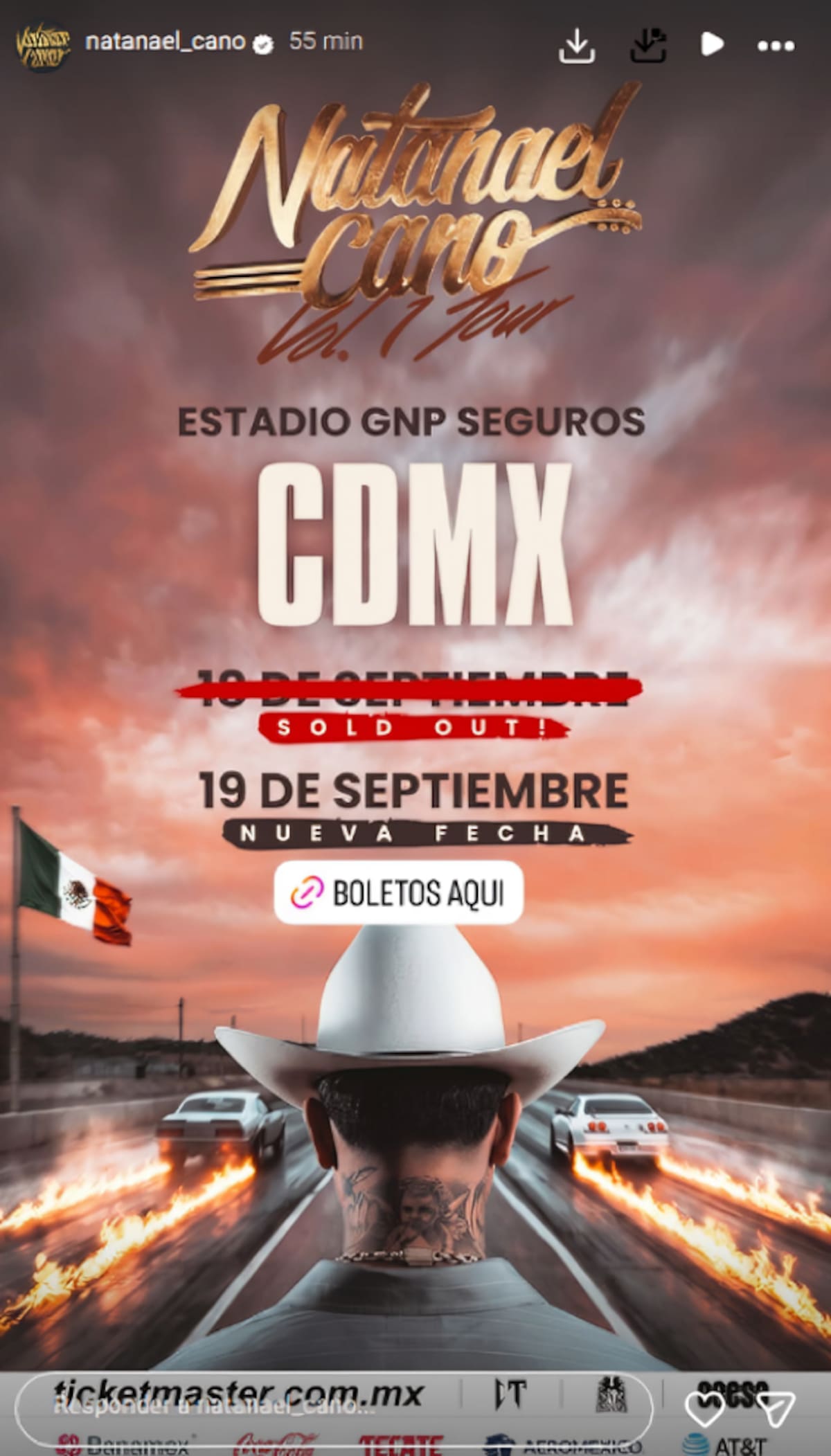 Natanael Cano agota el Estadio GNP y abre segunda fecha en la CDMX