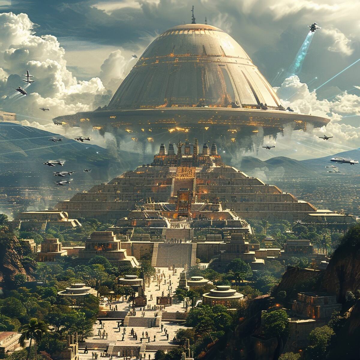 Inteligencia artificial se imagina cómo serían los aztecas en el año 2100 y si no hubieran sido conquistados por los españoles.