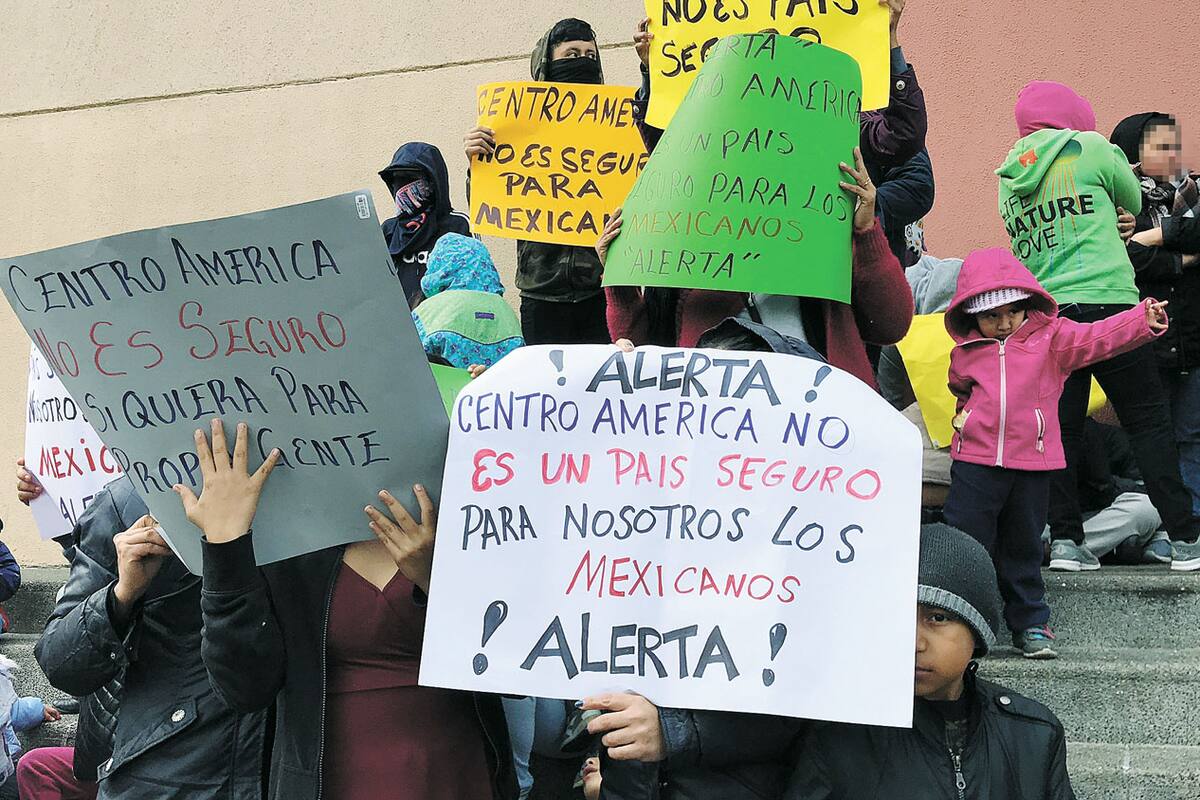 Mexicanos temen ser enviados a Centroamérica
