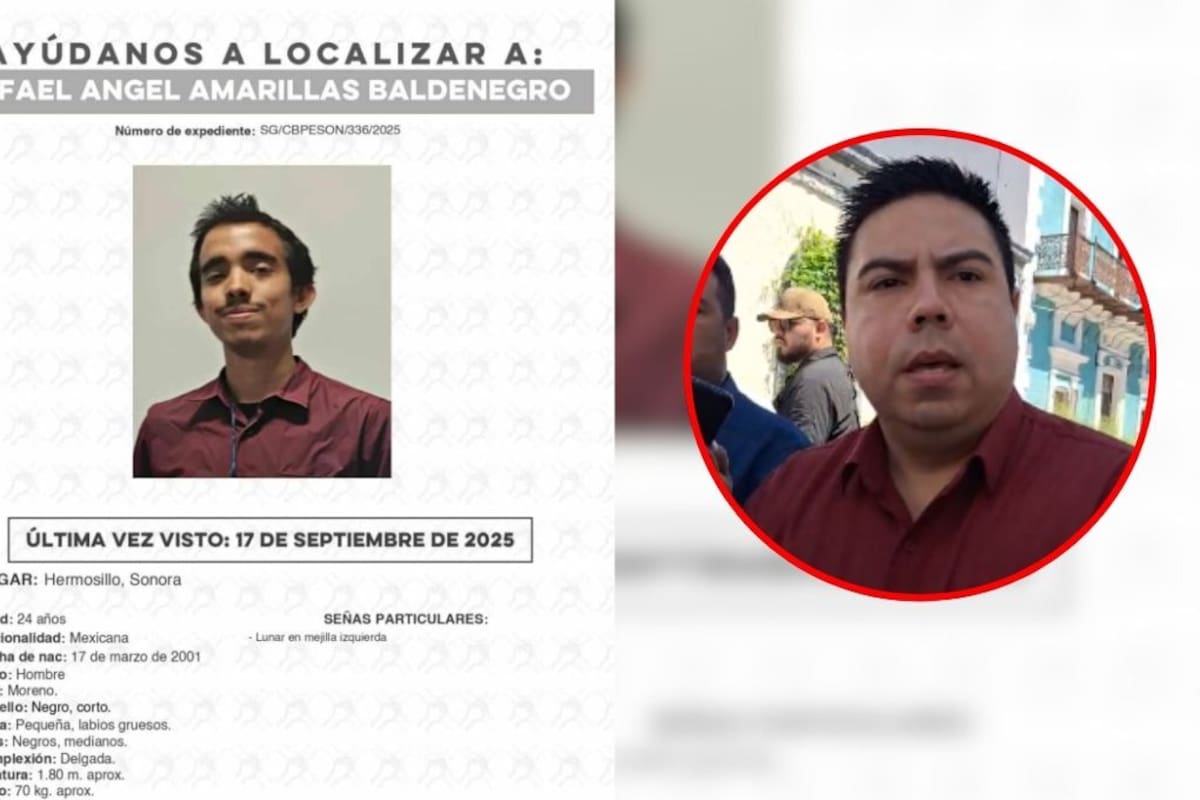 Familia de Rafael Amarillas Baldenegro pide ayuda para encontrar al joven desaparecido en Hermosillo; Fiscalía investiga causas personales