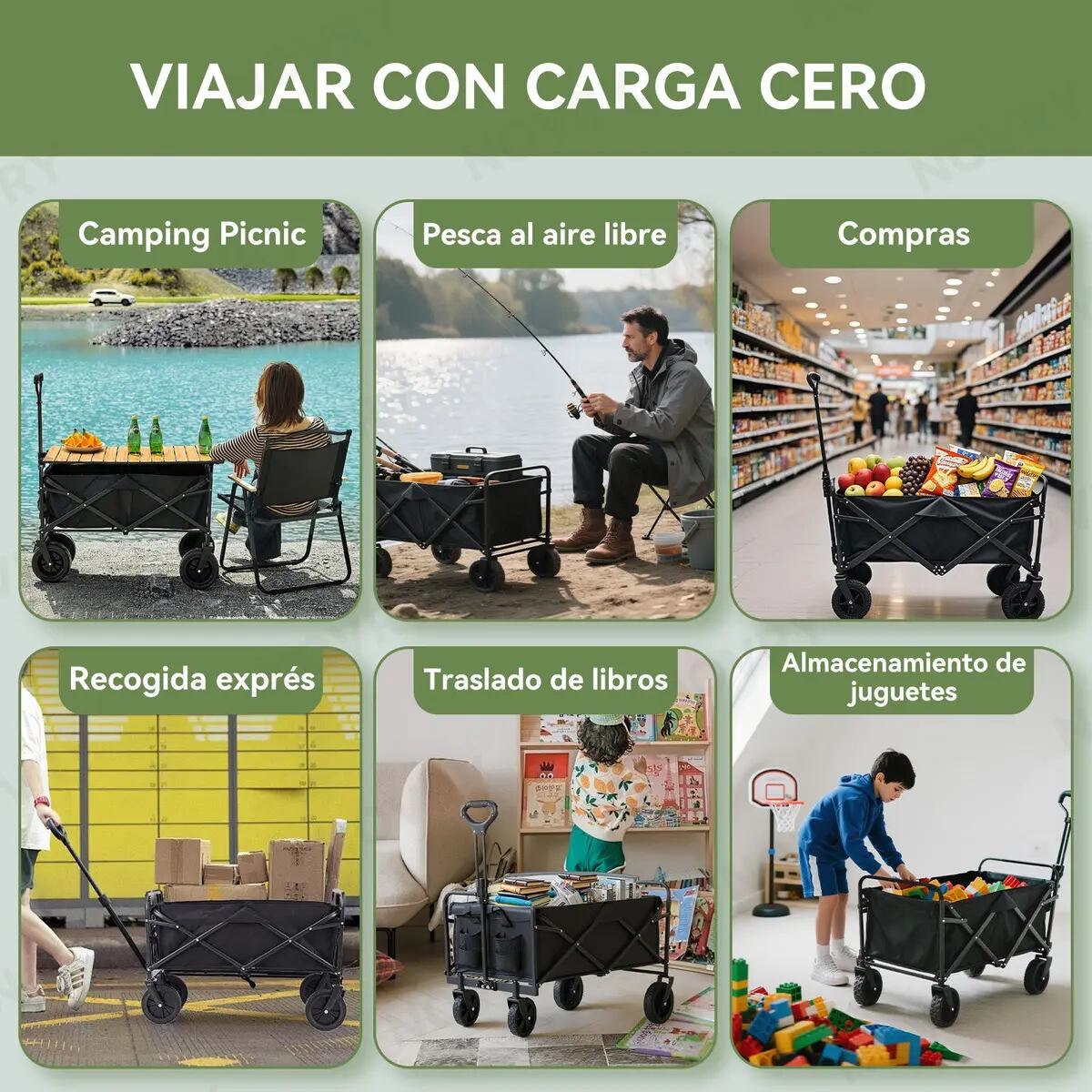 Carrito Para Mandado Plegable NOVRY. | Mercado Libre