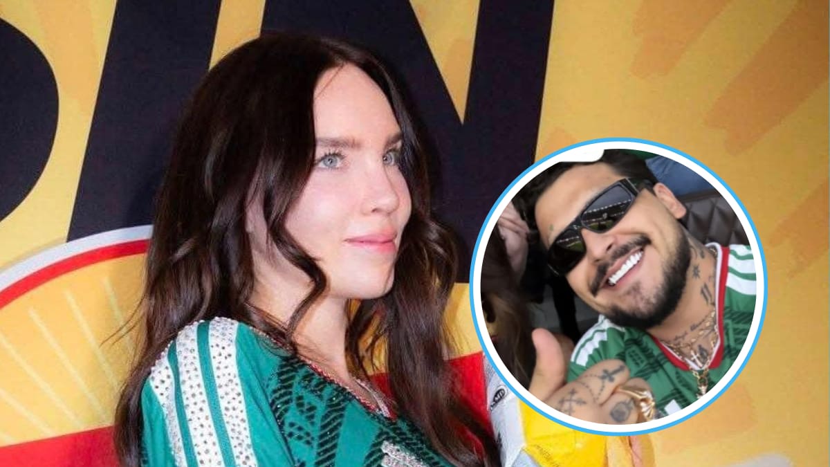Belinda y Nodal en el México vs Ecuador: Los cantantes son captados en el Estadio Ciudad de México
