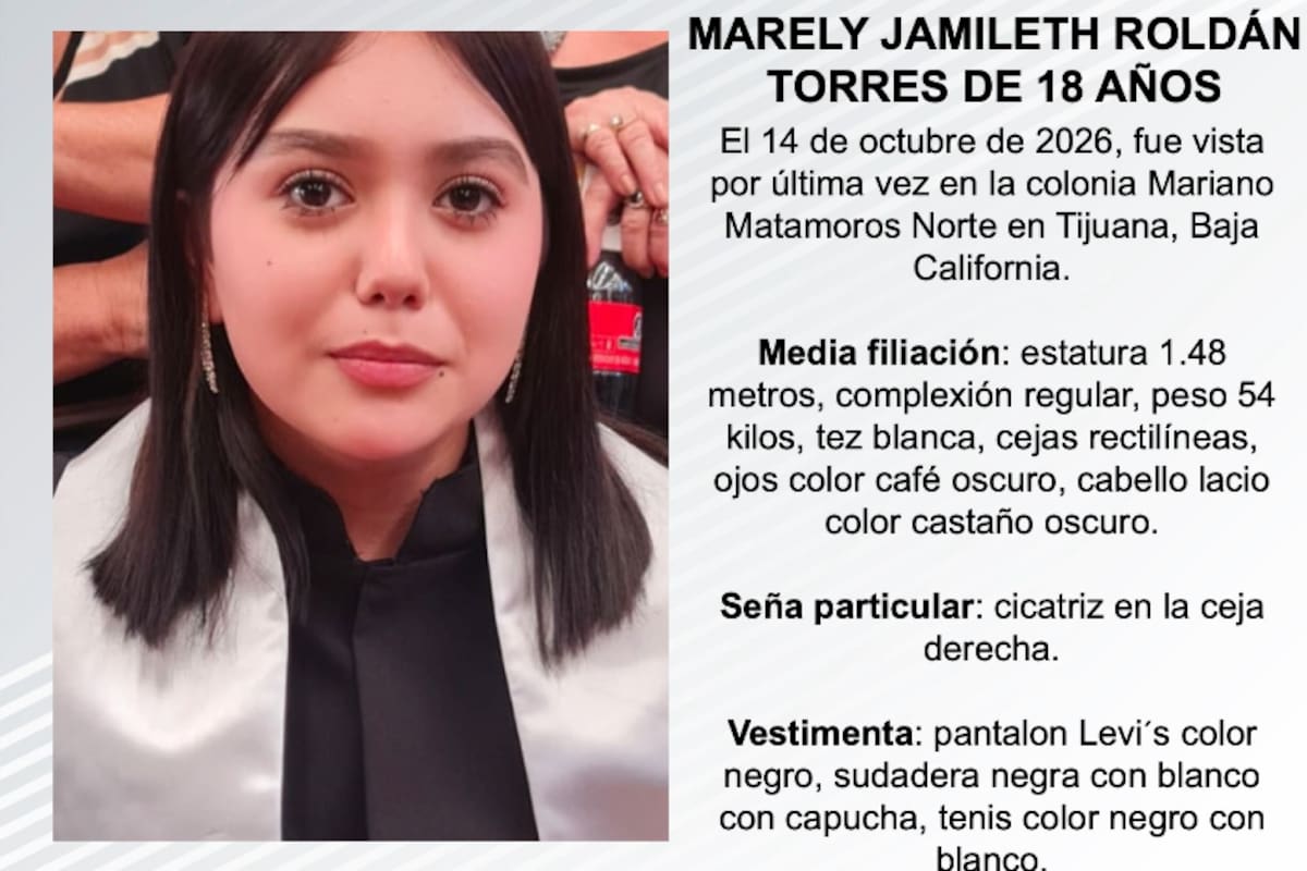 Se busca a Marely Jamileth Roldán Torres de 18 años