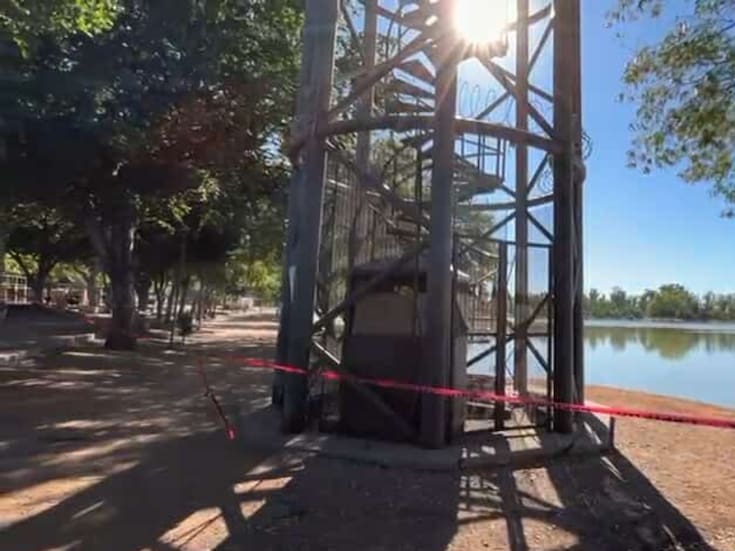 Retiran tirolesa de la Laguna del Náinari