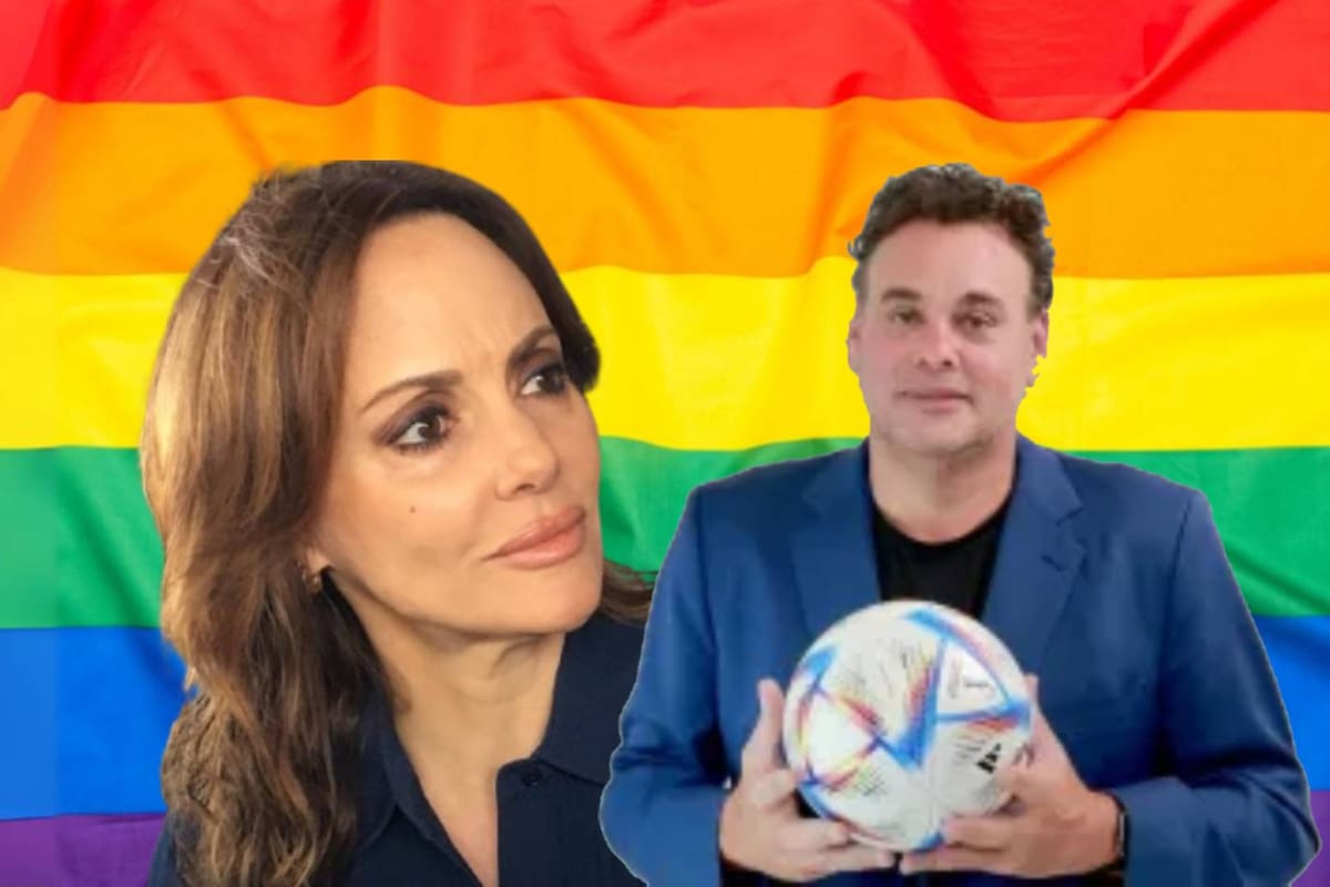 Faitelson acusa a Lilly Téllez de “jugar a ser Dios” tras criticar imagen de pareja del mismo sexo con hijo adoptivo; ella le pide que solo “analice balones”