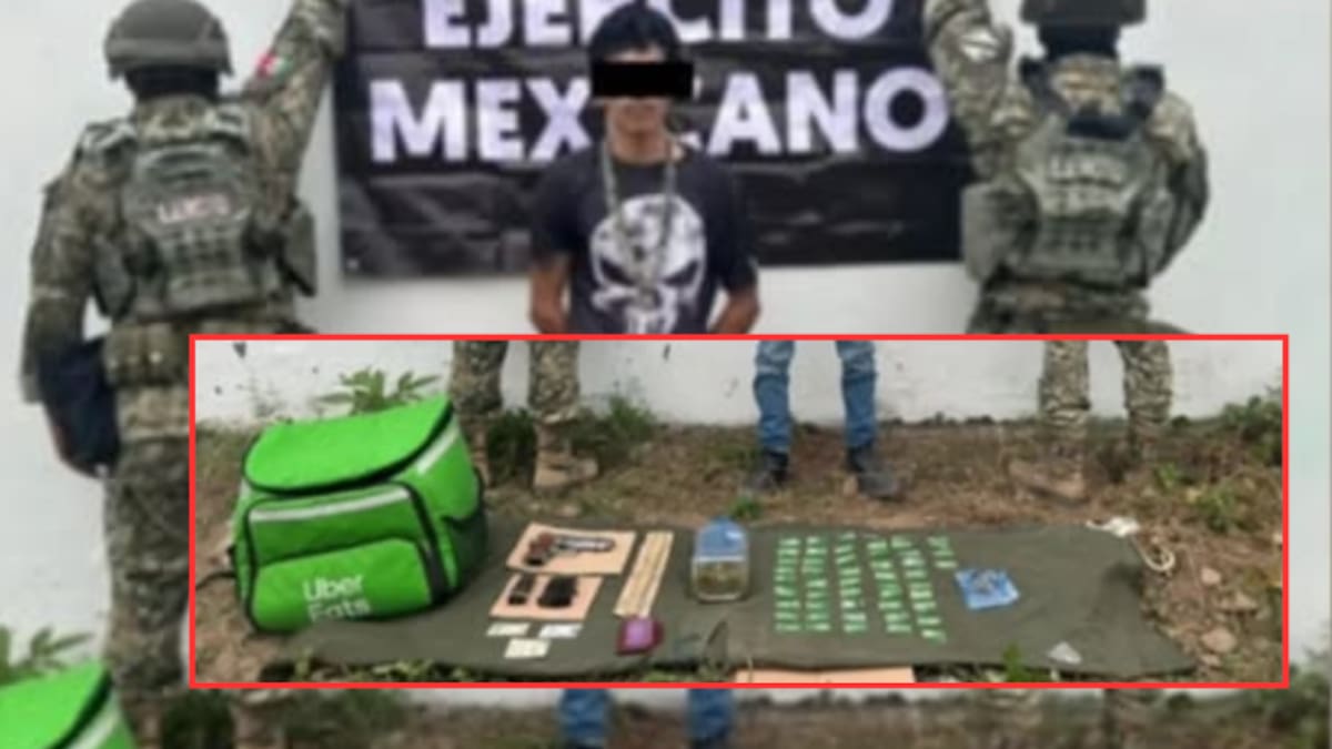 Operativo en Culiacán capturan a civil con arma cargadores cartuchos drogas y motocicleta tras persecución cuando trataba de huir de la autoridad