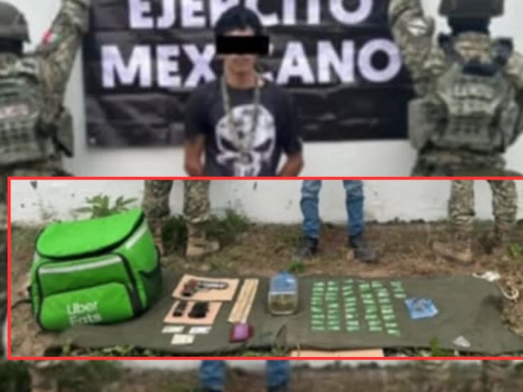 Operativo en Culiacán capturan a civil con arma cargadores cartuchos drogas y motocicleta tras persecución cuando trataba de huir de la autoridad