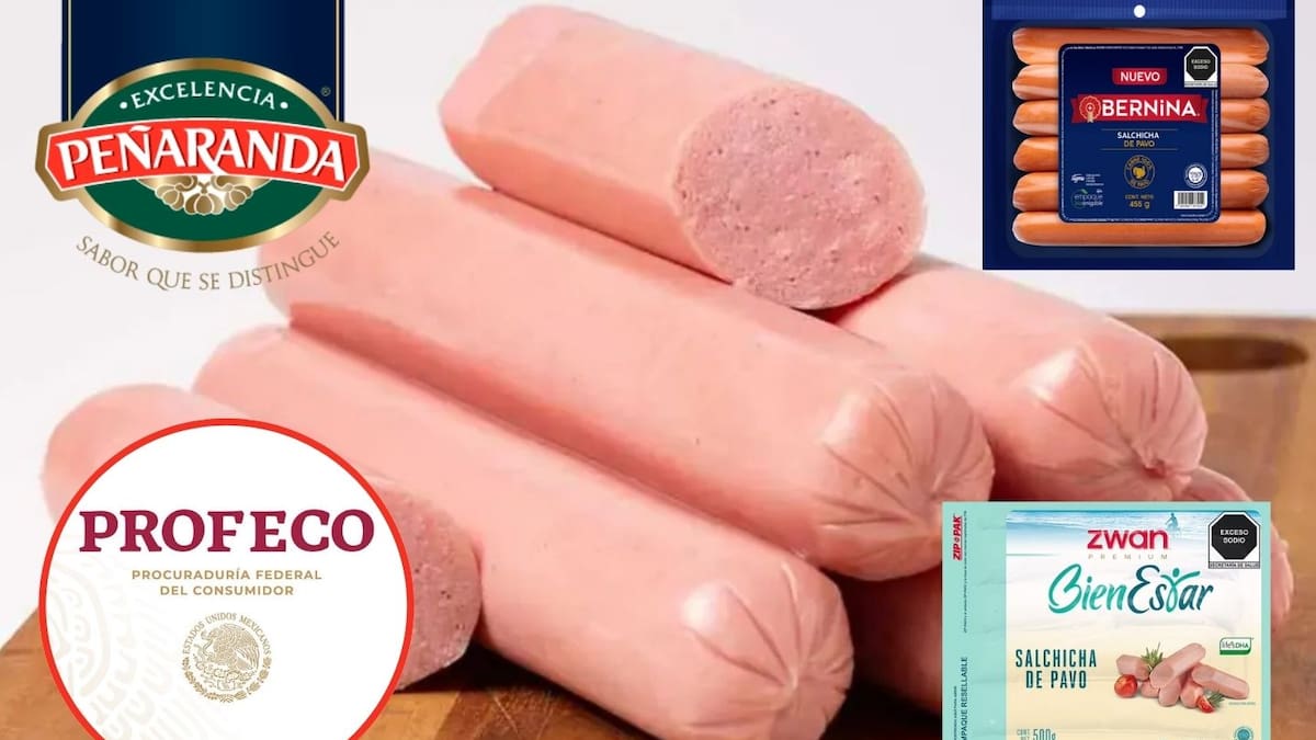 Profeco analizó marcas de salchichas y concluyó que Peñaranda, Bernina y Zwan son las líderes en cuanto a calidad y contenido de ingredientes reales como carne de pavo, pollo o cerdo