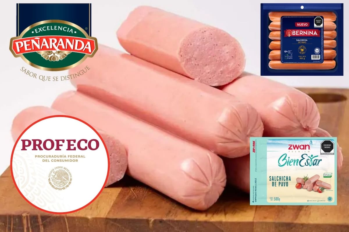 Profeco analizó marcas de salchichas y concluyó que Peñaranda, Bernina y Zwan son las líderes en cuanto a calidad y contenido de ingredientes reales como carne de pavo, pollo o cerdo
