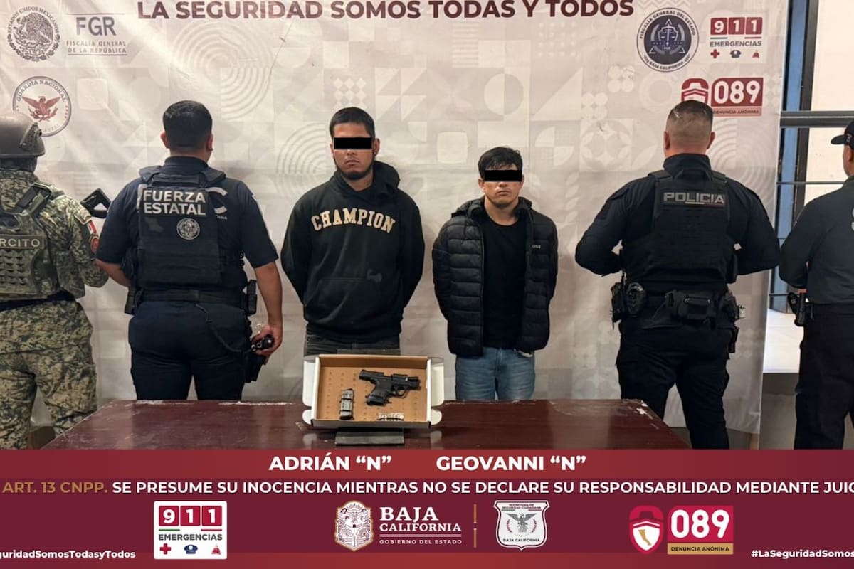 Detienen a cuatro hombres armados en distintos operativos en Tijuana