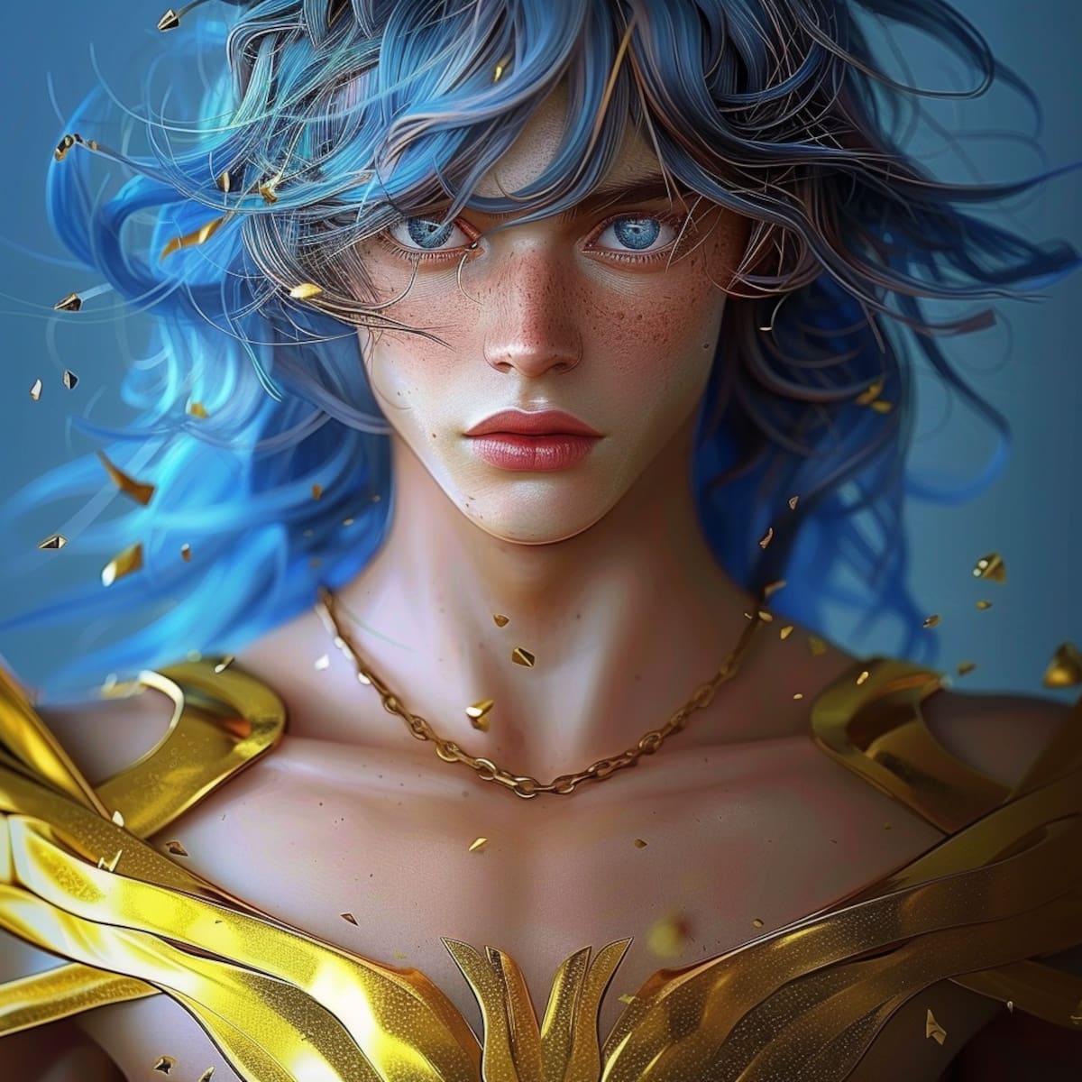 Explorando la belleza generada por inteligencia artificial: Afrodita de Piscis cobra vida con detalles asombrosos y ojos verdes cautivadores.