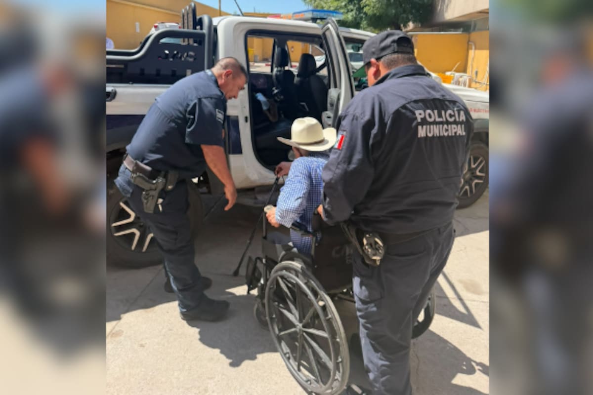 Policías de Hermosillo auxilian a persona con síntomas de infarto