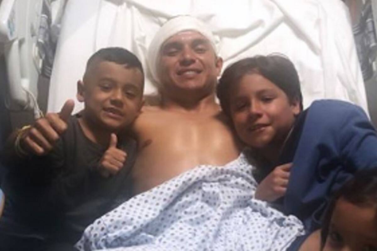 Futbolista sufre fisura en el cráneo