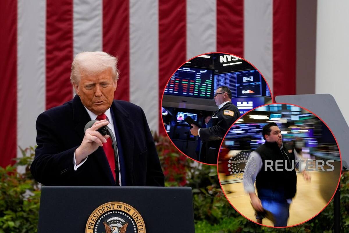 Trump reacciona al ‘lunes negro’ por caída de mercados ante aranceles: Pide “no entrar en pánico” y que “¡no sean débiles!"