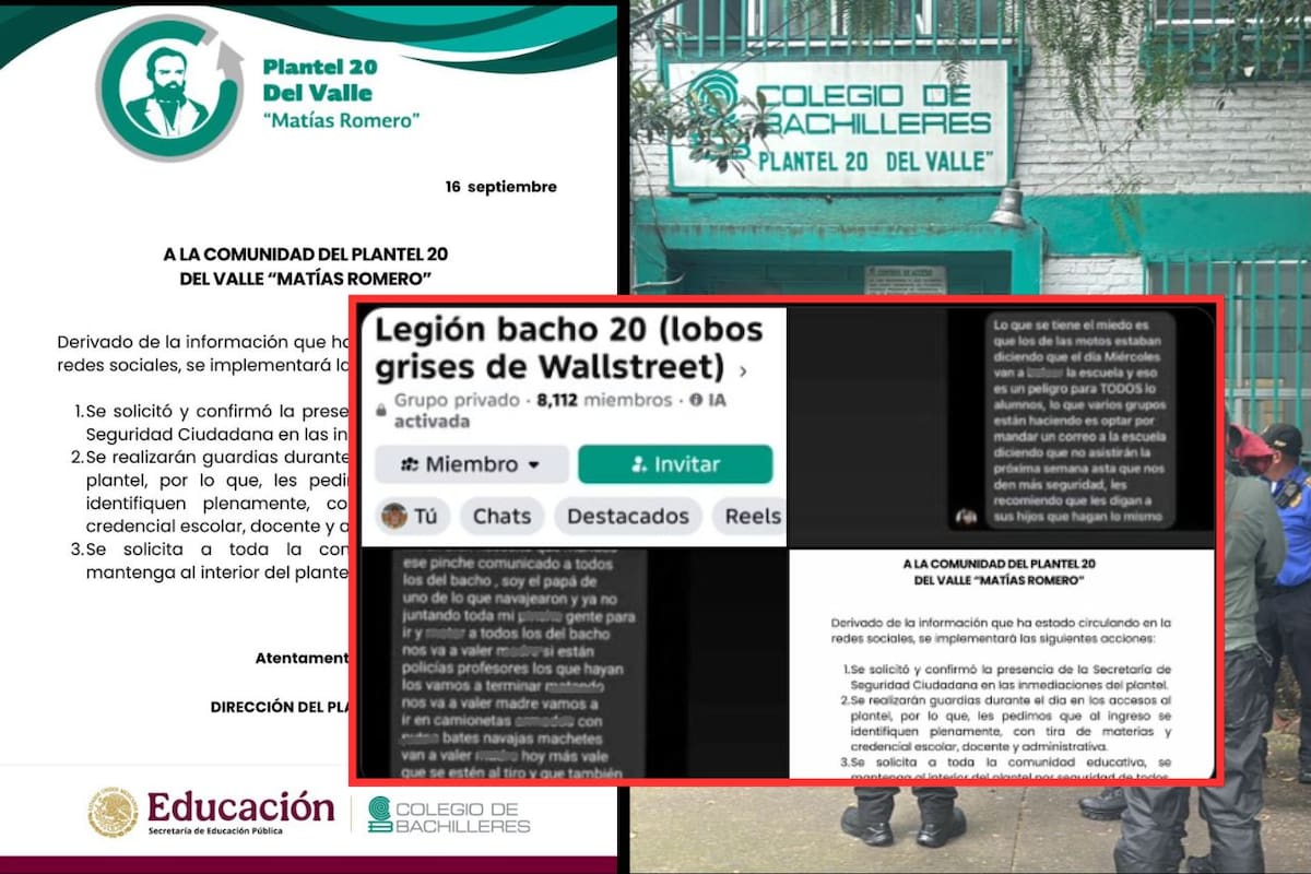 Fuerte operativo policiaco en Colegio de Bachilleres 20 del Valle “Matías Romero” por amenazas en WhatsApp