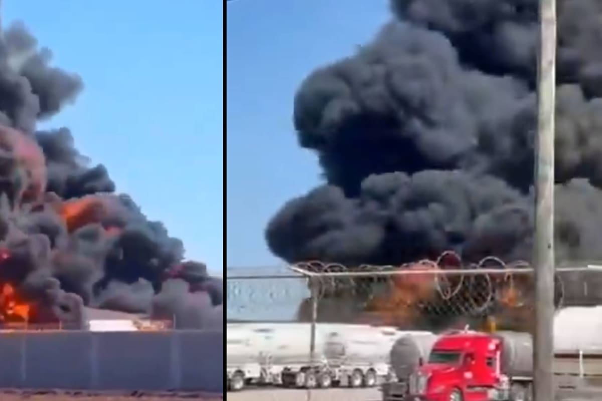 Fallece calcinado conductor de pipa con diésel que explotó en Los Mochis, Sinaloa