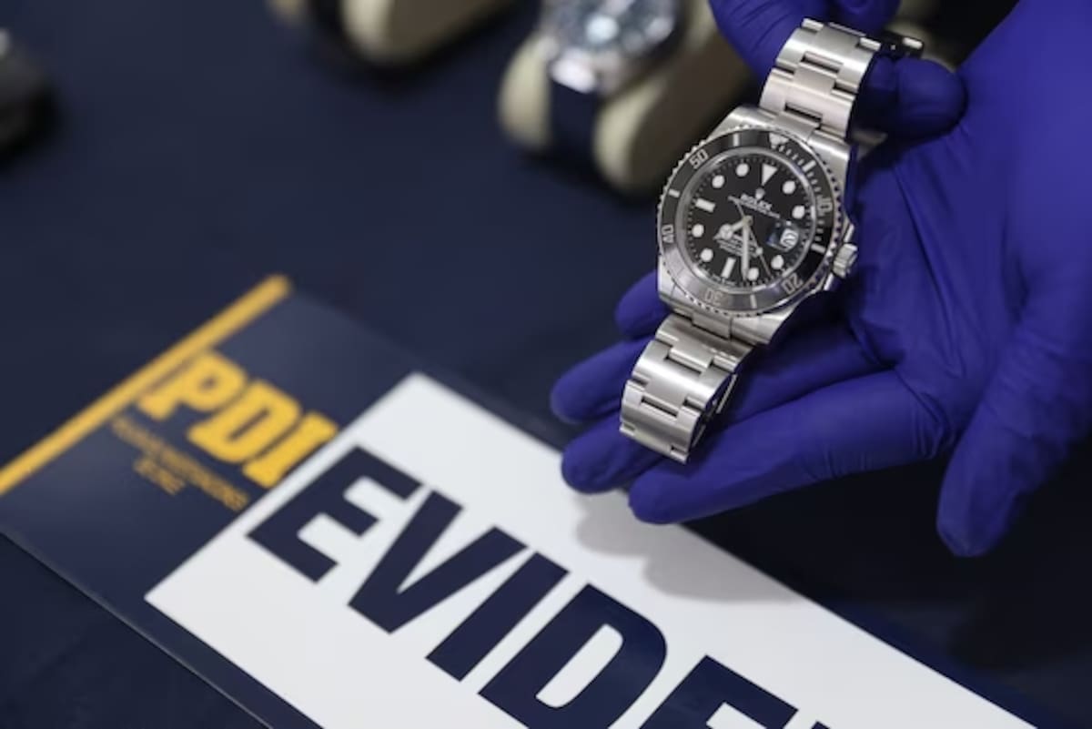 Los relojes fueron robados en diciembre de 2023. | Foto: PDIChile