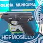 Policía de Hermosillo captura a Marco “N” por posesión de arma de fuego en predio tras denuncias de tiros